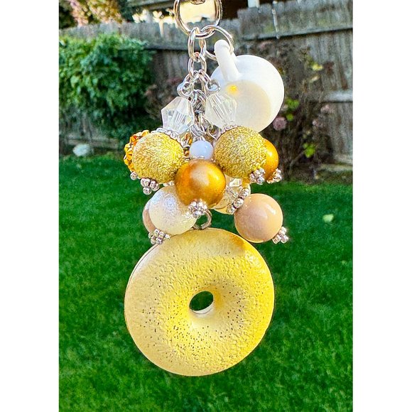 Heidi Kenney x Kid Robot Everything Bagel Brunch Keychain Purse Bag Charm - Picture 7 of 9